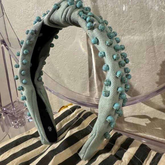 Lele Sadoughi Turquoise Blue Headband main image 6